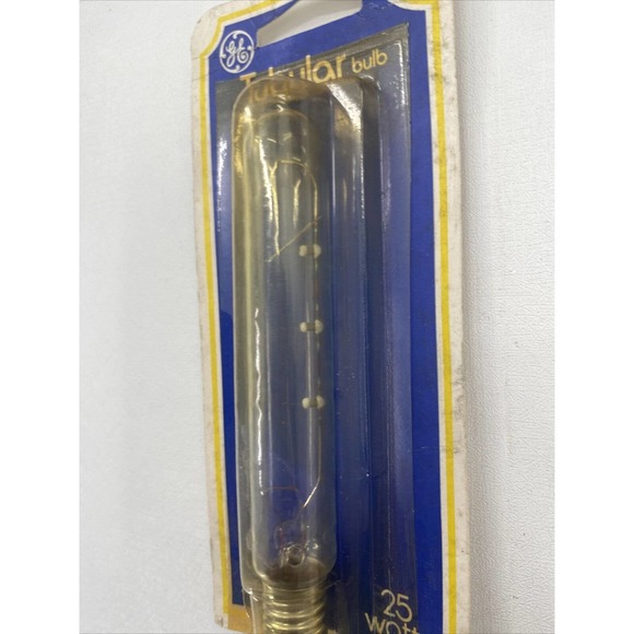 GE Tubular Clear 25 Watt T6-1/2 Light Bulb QTY-1 Bayonet 25T6 1/2 - Picture 7 of 9